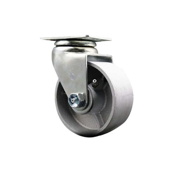 4'' Semi Steel Cast Iron Wheel Swivel Caster with Bronze Bearing